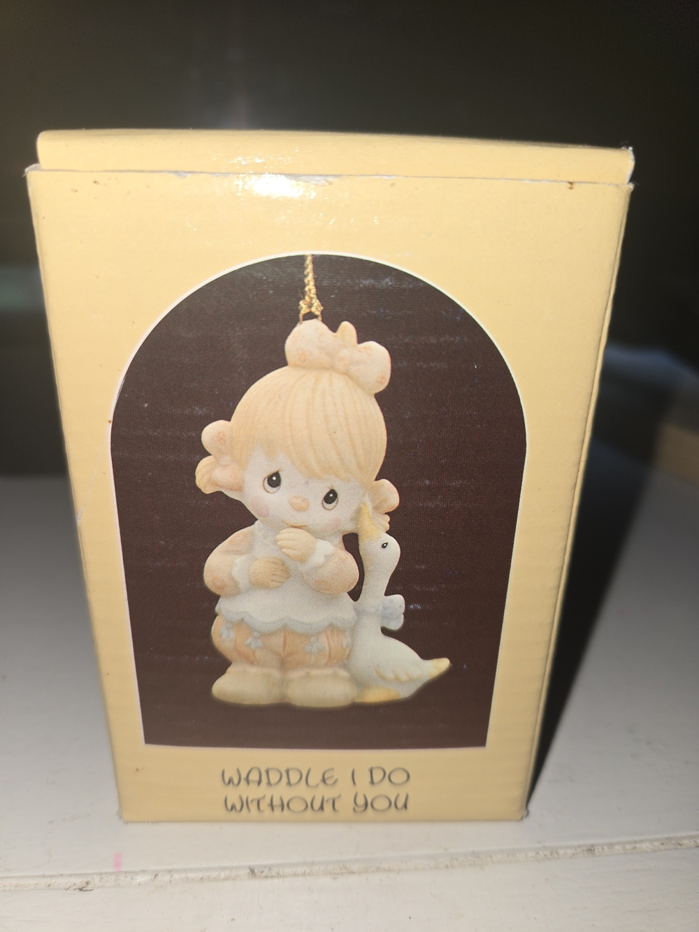 Enesco Yellow and White 'Waddle I Do Without You' Figurine Ornament